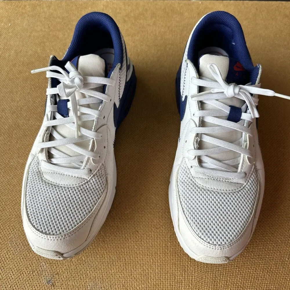 Nike Air Max Excee Men’s Low Top Lace-Up Mesh Sneakers White/Blue CZ9168-100